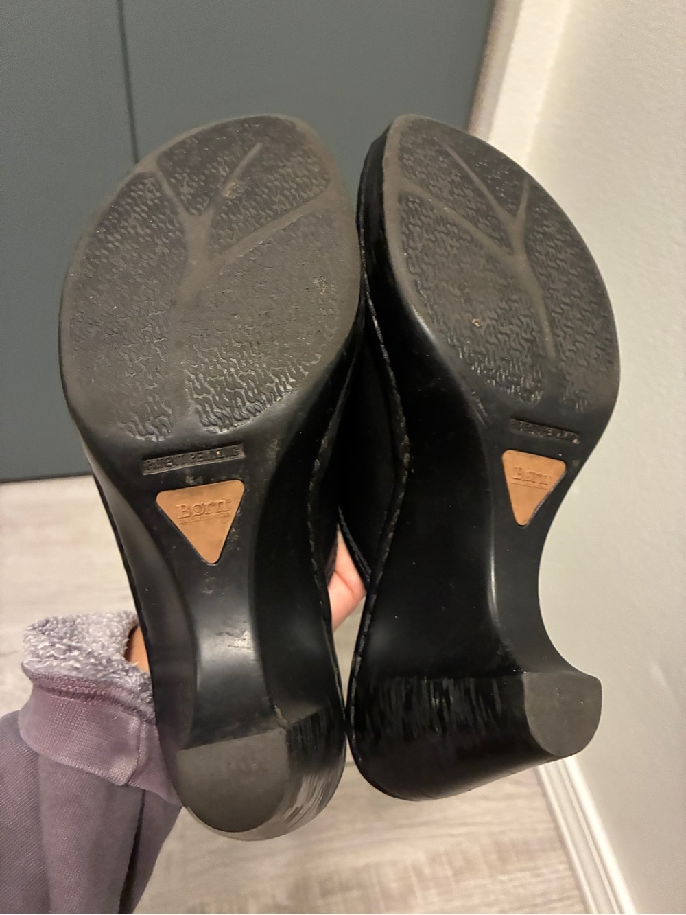 Born Black Leather Mule Clogs - Women - Picture 2 of 4